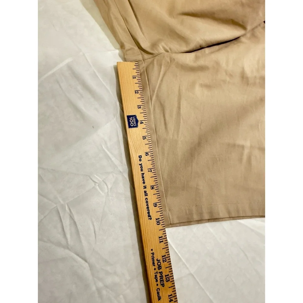NWT  IZOD Approved‎ School Wear Girls Shorts SZ 16.5 Plus Khaki adjustable Waist
